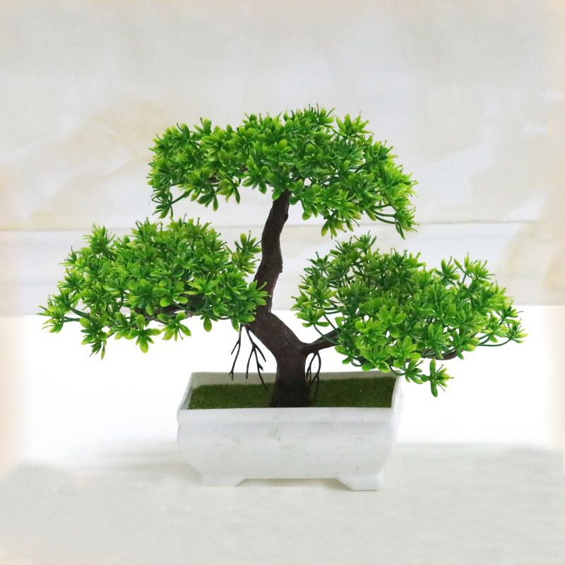 Bonsai Garden Ideas - 人工盆栽プラスチックバイオニック偽植物ホームルーム屋内オフィス装飾庭屋外装飾デスクバスルームグリーンツリー