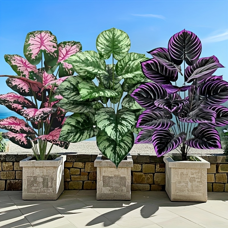 3 個 60 センチメートル大型人工緑の植物セット庭の装飾  - Bonsai Garden Ideas のレビューと価格