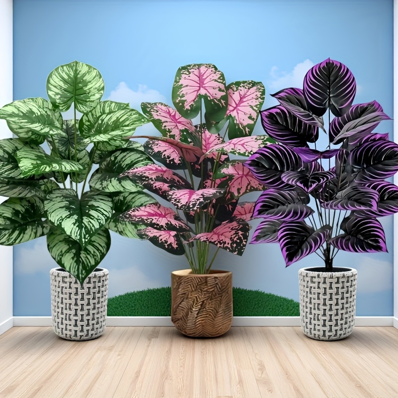3 個 60 センチメートル大型人工緑の植物セット庭の装飾  - Bonsai Garden Ideas のレビューと価格