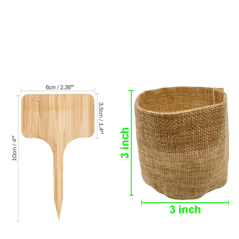 盆栽の木のキット,植物ラベル,ミニ多肉植物,黄麻布のポット, - Bonsai Garden Grow Kit のレビューと価格