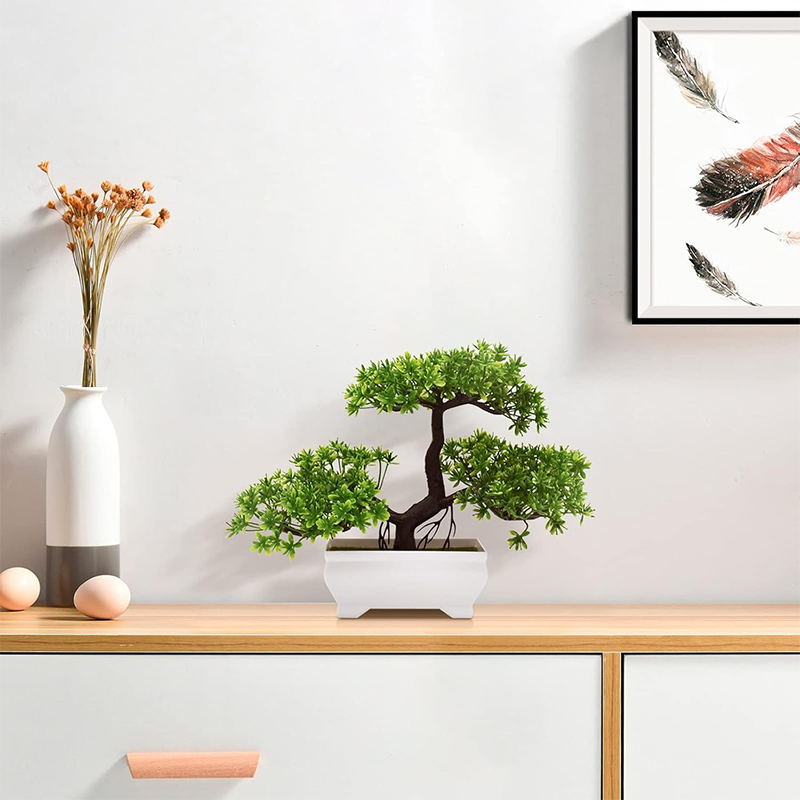人工盆栽プラスチックバイオニック偽植物ホームルーム屋内オフィ - Bonsai Garden Ideas のレビューと価格