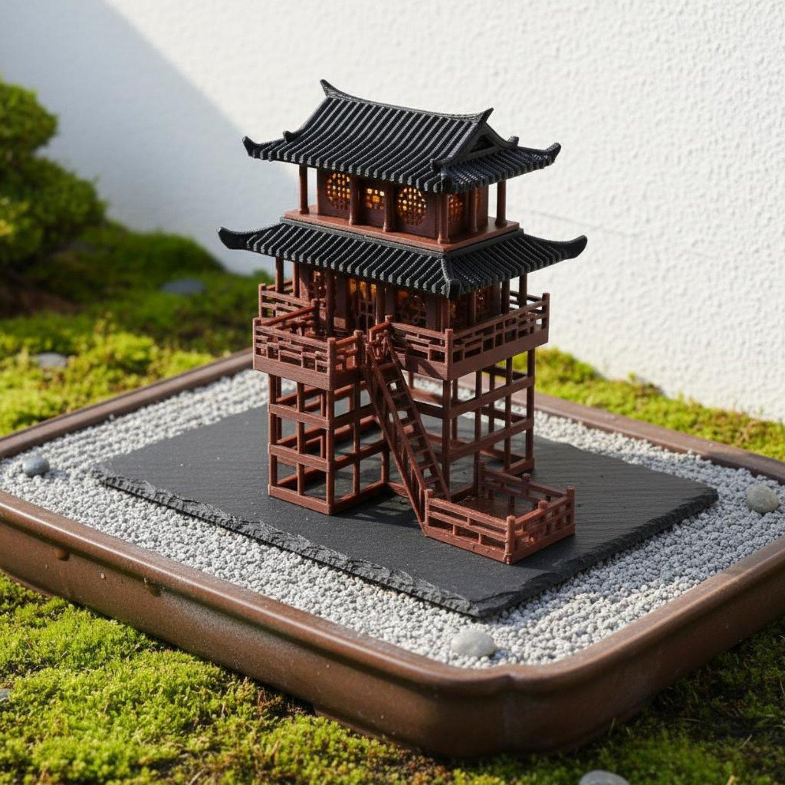 盆栽ハウス卓上プラスチック製パゴダミニマイクロ風景ホームアク - Bonsai Gardening のレビューと価格